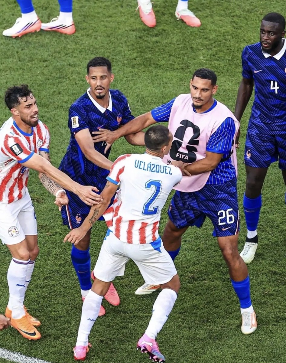 ArsenalRadar's tweet photo. 🗣️ Deschamps: « I asked the two toughest guys on the bench to go protect Mbappé at the final whistle, because you never know, so I don’t lose a player… »

William Saliba 😤🇫🇷 https://t.co/d3fAOp1vbi