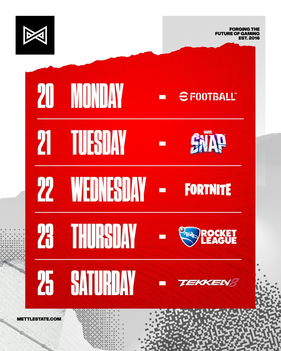 Mettlestate's tweet photo. July fixtures are live! 🎮

How many cups are you entering?

Play now: https://t.co/NbdIB5m98D

#CasualCups #Mettlestate https://t.co/E0PJ78DmeL