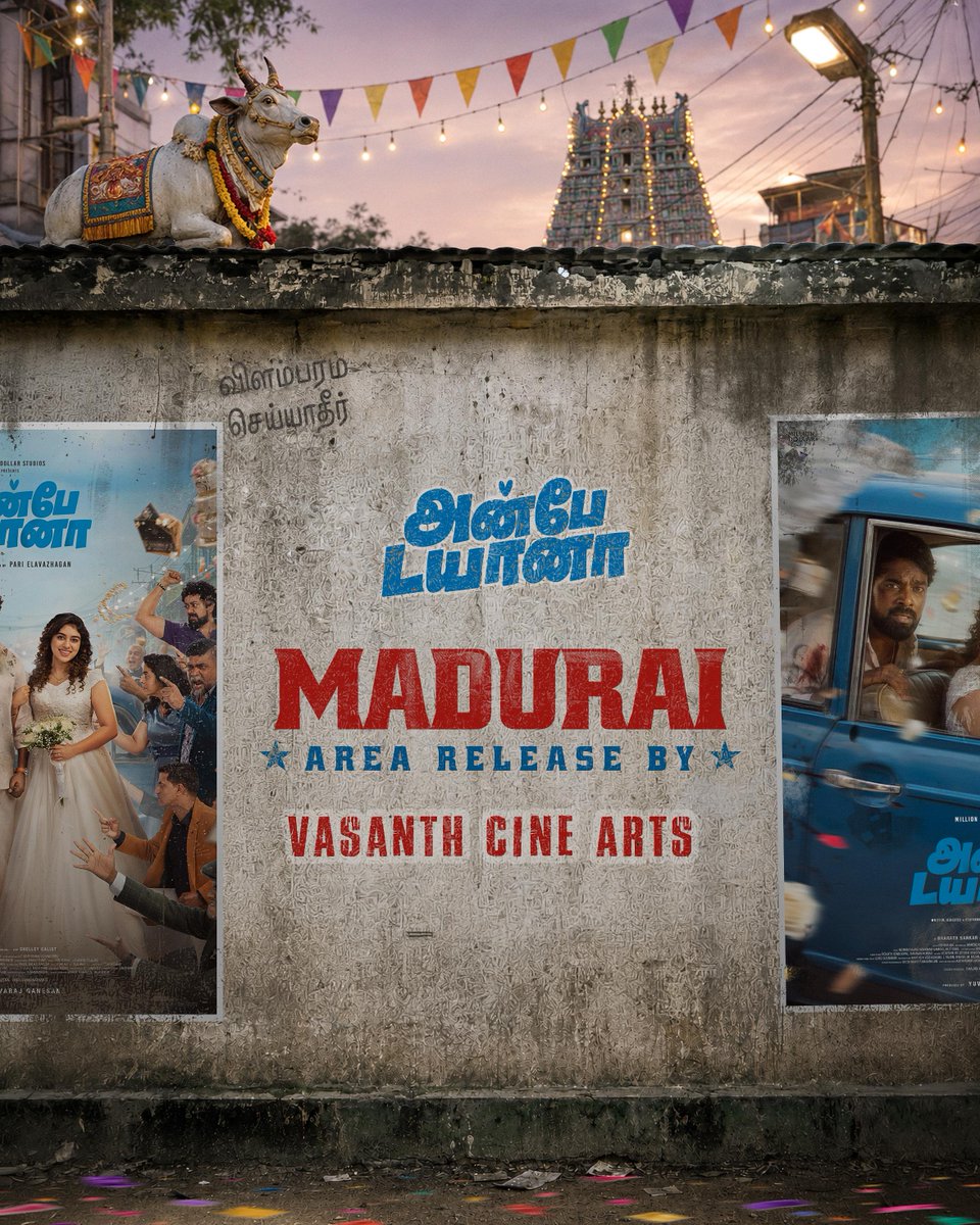 Vj_Xkash's tweet photo. #AnbeDiana – Tamil Nadu Theatrical Distribution Update ❤️
📍 COIMBATORE Area – @KanthaswamyC
📍 MADURAI Area – #VasanthCineArts
📍 TRICHY Area – #SpSubbiah
Releasing in theatres worldwide on JULY 17th 🥳🎉 https://t.co/jdhkZuhnl1
