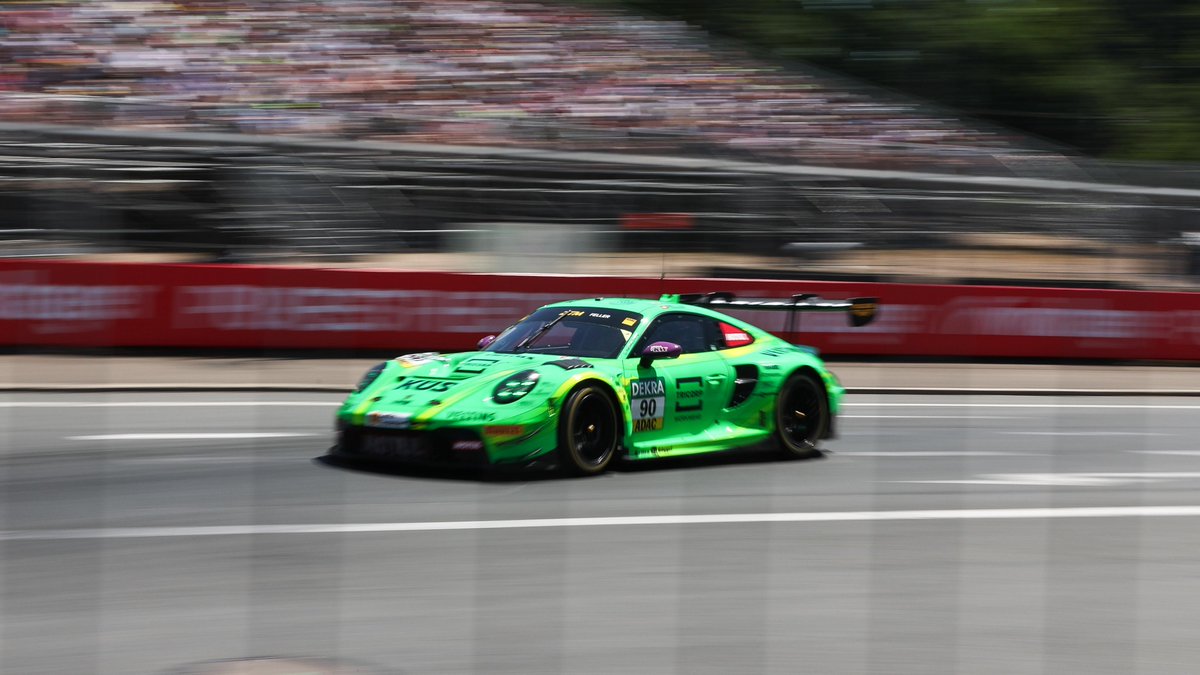 PorscheRaces's tweet photo. #DTM - Time to determine the starting grid for the #Norisring Sunday race (13:30 CEST). Qualifying starts at 9:10! Watch live as the three #Porsche #911GT3R of #Manthey and #LandMotorsport battle for the best positions.
๐บ: https://t.co/FzuxMCeOso
#Raceborn https://t.co/RzNd7r8FnV