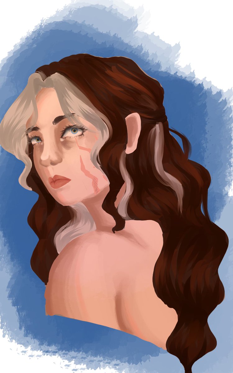 _Aetherix's tweet photo. So apparently I was so very tired and forgot to actually post the damn art piece… whoops (tired lazy attempt at rendering/painting)

Elowen! 
#artistsoftwitter #ocart #artmoots #art https://t.co/0u1VwqJlVK