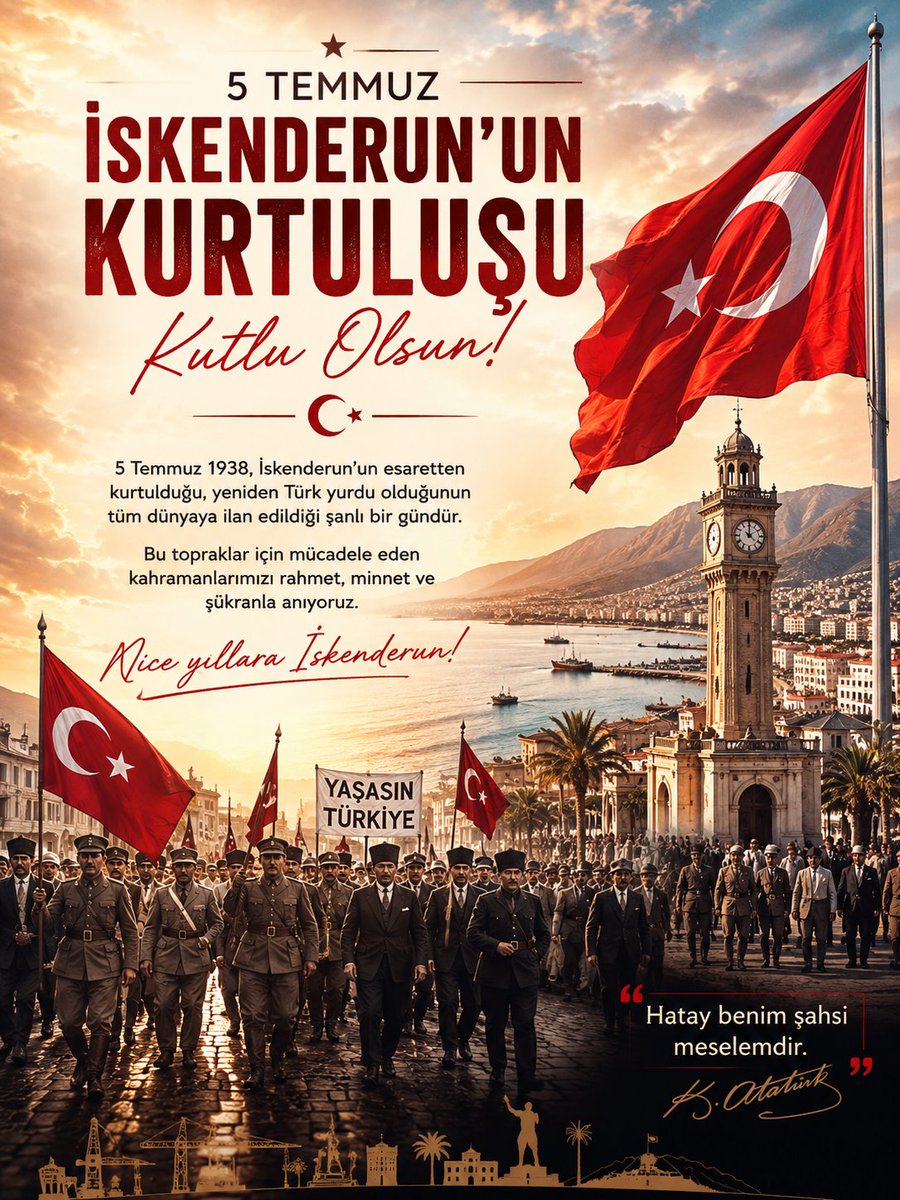 mhmtcmlhmdr's tweet photo. Hatay benim şahsi meselemdir. 
(Mustafa Kemal ATATÜRK) https://t.co/NjpuSIWL0S