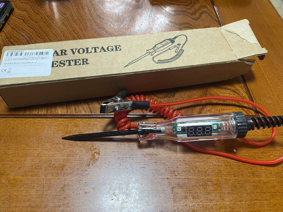 DORAGONAR's tweet photo. AliExpressでポチッた検電テスター
大きさがアレですが先端を削って尖らせたらコネクターチェックで便利そう https://t.co/GXu8mBHno5