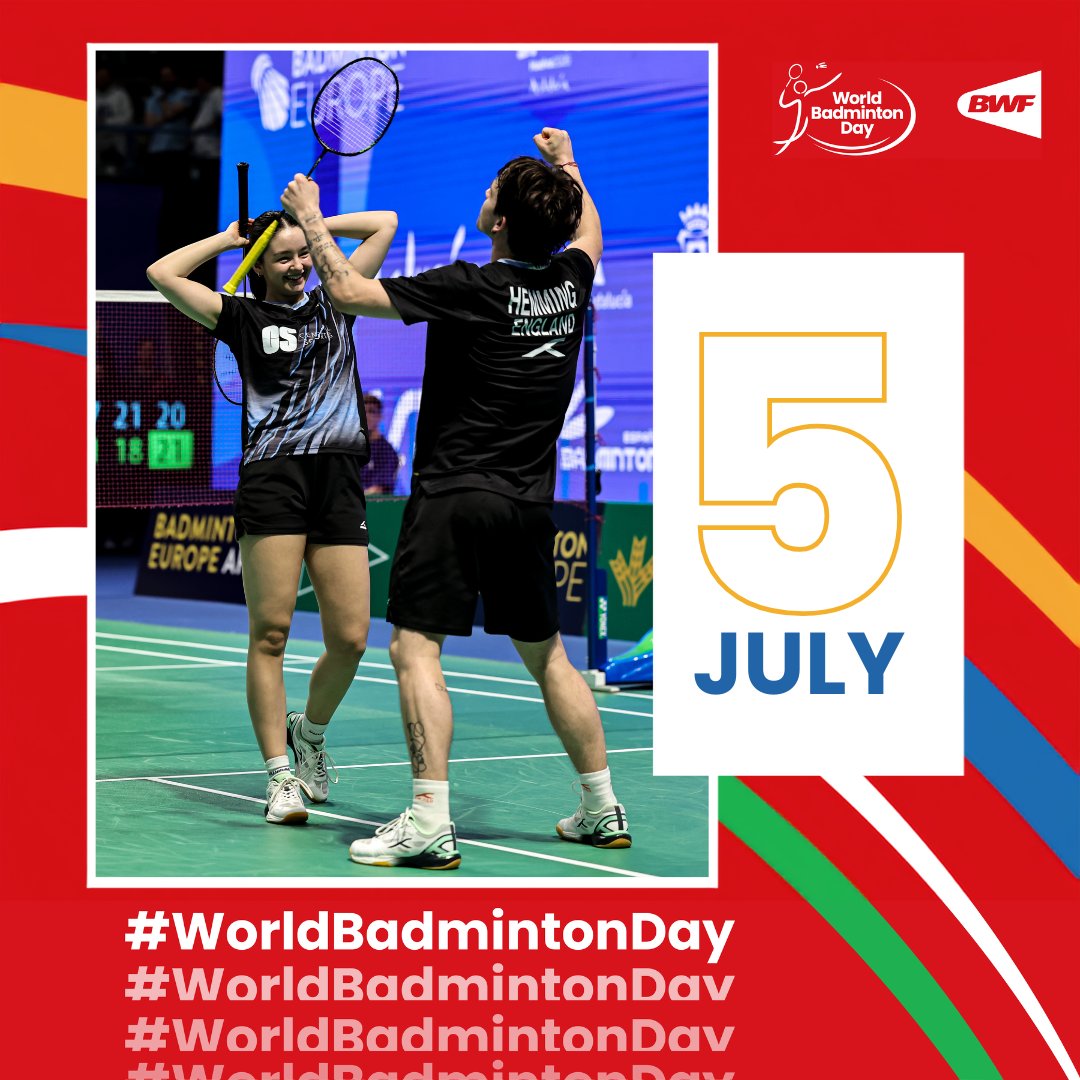 BadmintonEnglnd's tweet photo. Happy World Badminton Day!❤️🏸

Raise a racket with us and share your love for badminton, whether you're playing, coaching, volunteering, or cheering from the sidelines.

Let's keep enjoying the sport we love, together!🤩

#WorldBadmintonDay #Raisearacket #BE

📸 @badmintonphoto https://t.co/ZVdiaG5TRR