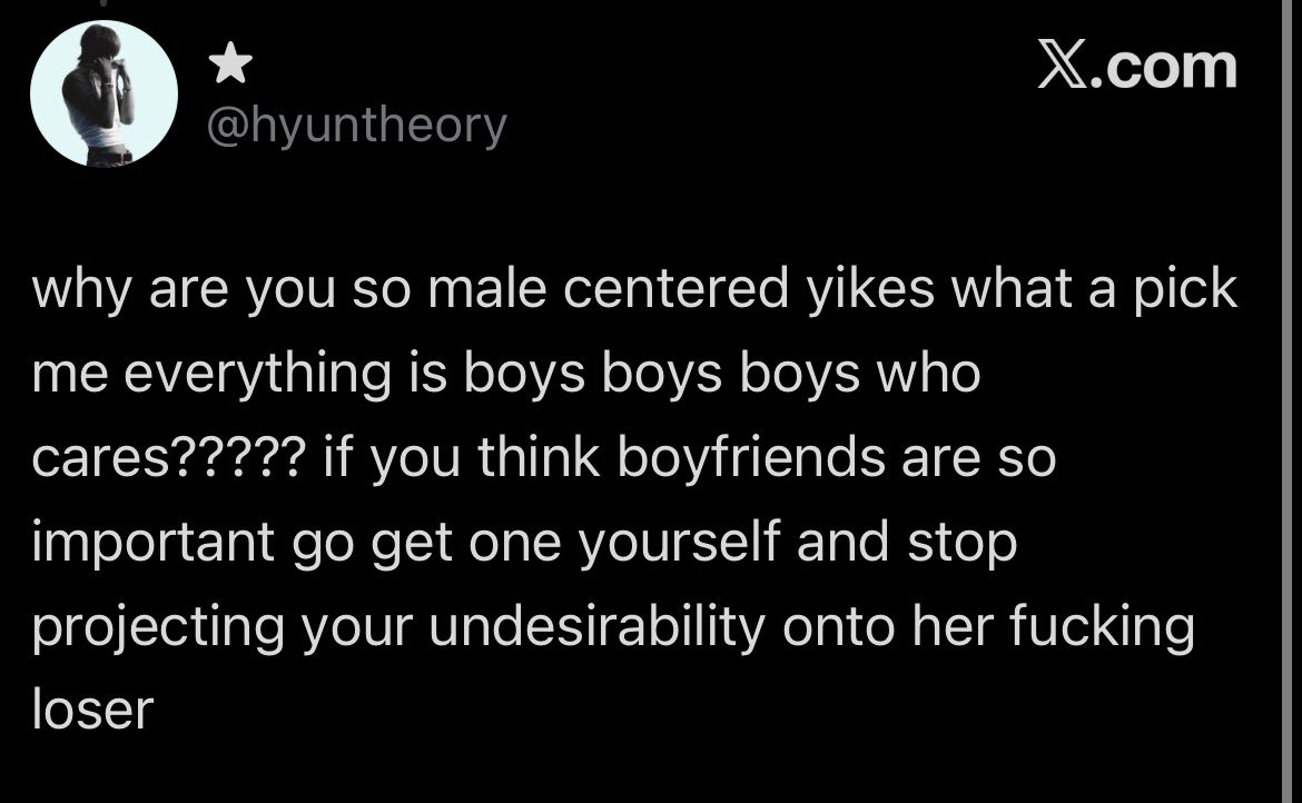 MenRWomen's tweet photo. @hyuntheory oh shit did you reply this to the wrong person? https://t.co/yPDZxStu47