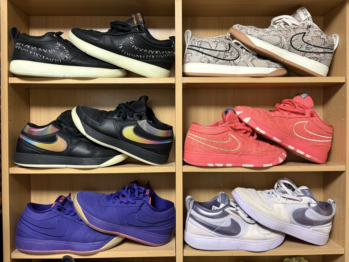 jkfe758's tweet photo. お気に入りの Nike Book 1 
気がついたら…😳
それでもまだ欲しいカラーが👀

#nike
#book1 https://t.co/EfmbRZFtjl