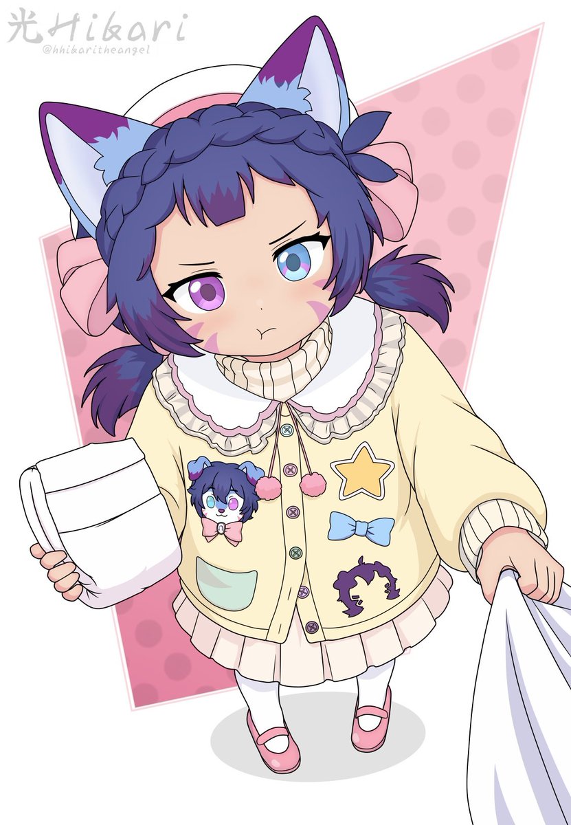 Codyomega97's tweet photo. You look down buh she doesn't tell you anything 

Wonder what she wants or trying to say?

Maybe she's trying to say
 Omutsu wo kaete kudasai

Art by @HHikariTheAngel https://t.co/lCycCCYVyX