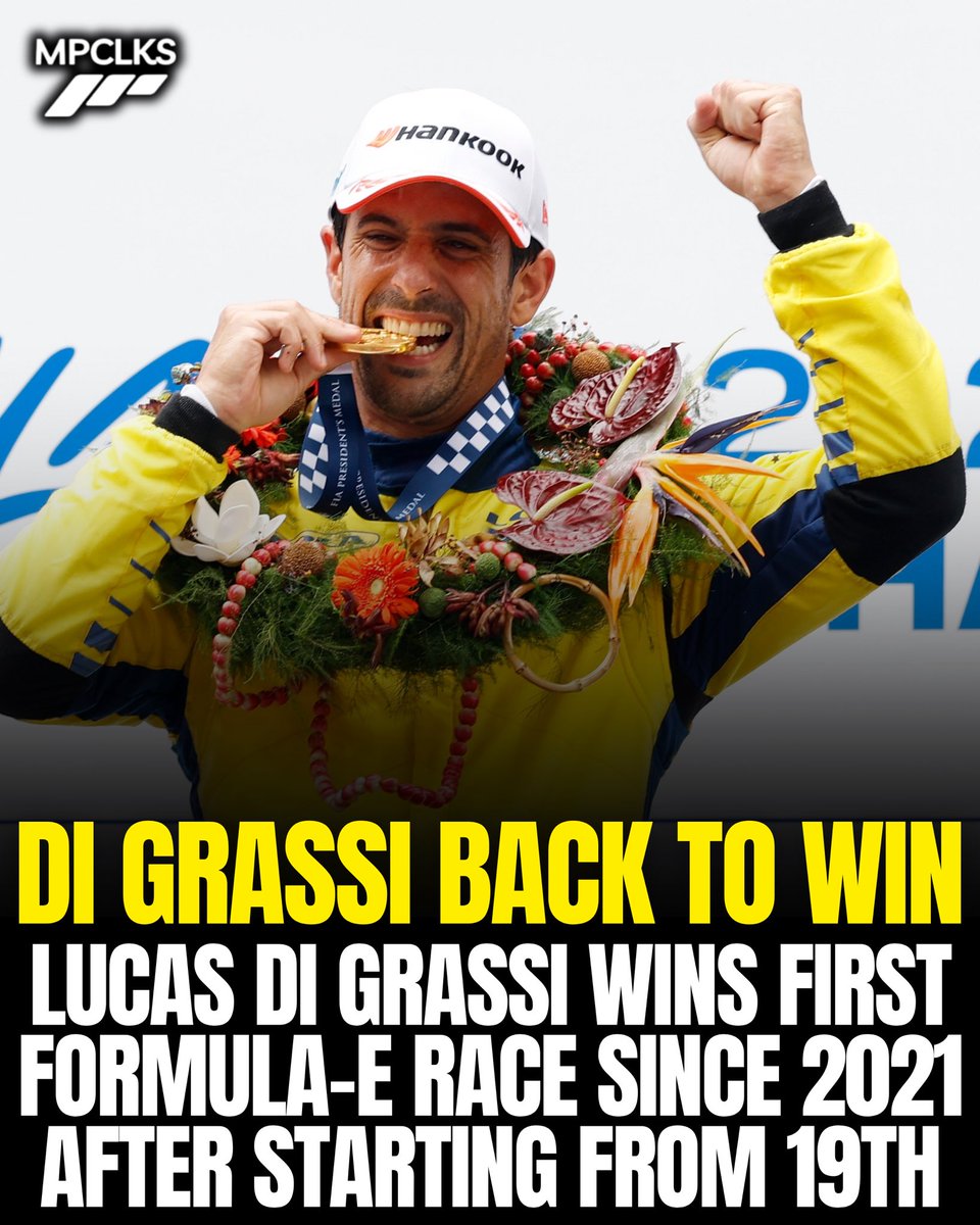 MotorspoClicks's tweet photo. DI GRASSI WINS ON HIS FINAL FORMULA-E SEASON 🤩🇧🇷
Lucas Di Grassi takes advantage of a late FCY in race 2 to win in Shanghai! His first victory since Berlin in 2021.
An unusual weekend sees Vergne and Joel Eriksson closing the podium.
#Formulae #DiGrassi #Yamaha https://t.co/bxb8WPh18y