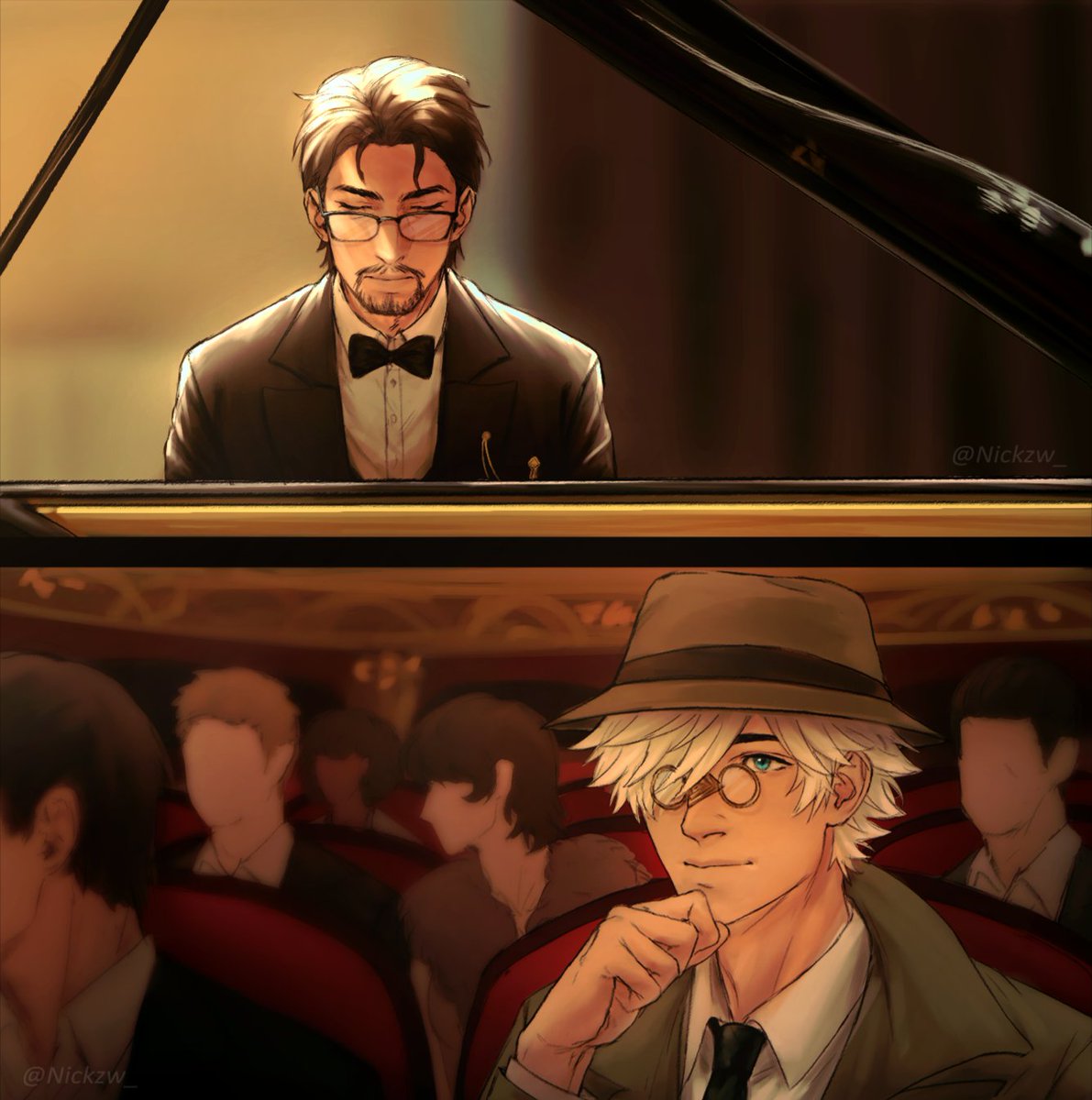 Nickzw_'s tweet photo. posting this here too bc you all need to know the @Qiyomori orufrey musicians au !! 

#orufrey https://t.co/SQGKcW837a