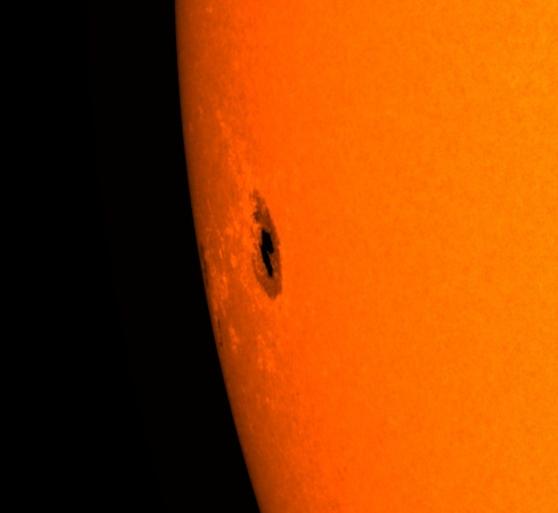 JAtanackov's tweet photo. The X1.3 flare yesterday was caused by this active region, AR 4482. You may remember it from the far side (image #3), where we tracked it with the help of Solar Orbiter images. It is currently unclear how big or complex it is, the trailing part is still rotating into view. It's certainly something to keep an eye on over the coming days.