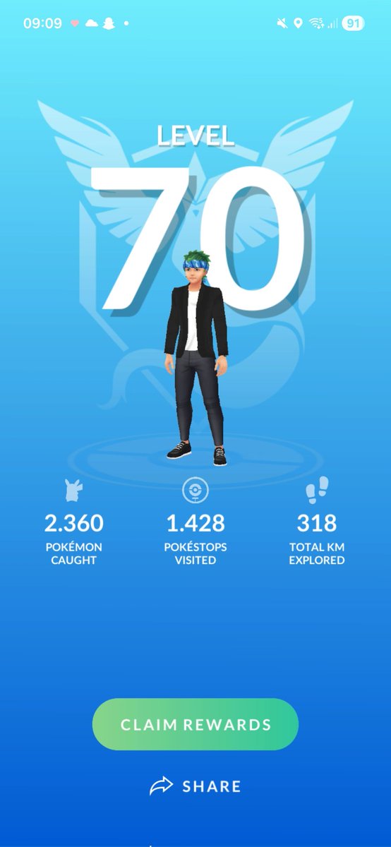 Mathijsbo's tweet photo. Lvl 70!🤩 #Pokemon #PokemonGo https://t.co/JG8F7YVx4B