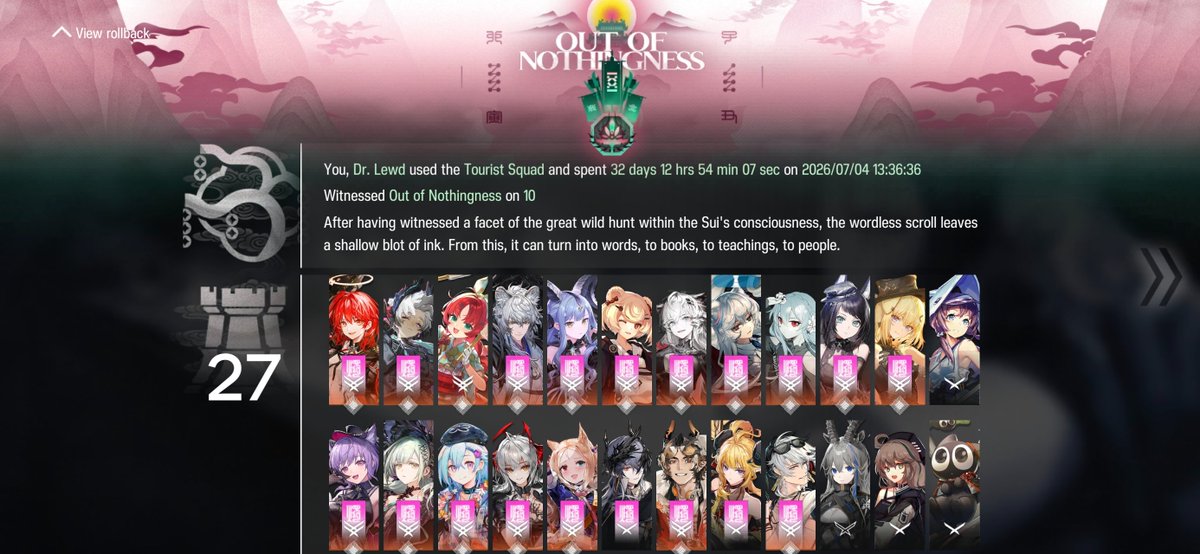 Snowblindalone's tweet photo. @ArknightsEN Should've saved my saved run a day longer for this update to come 😭 https://t.co/3ZnmUVhjWf