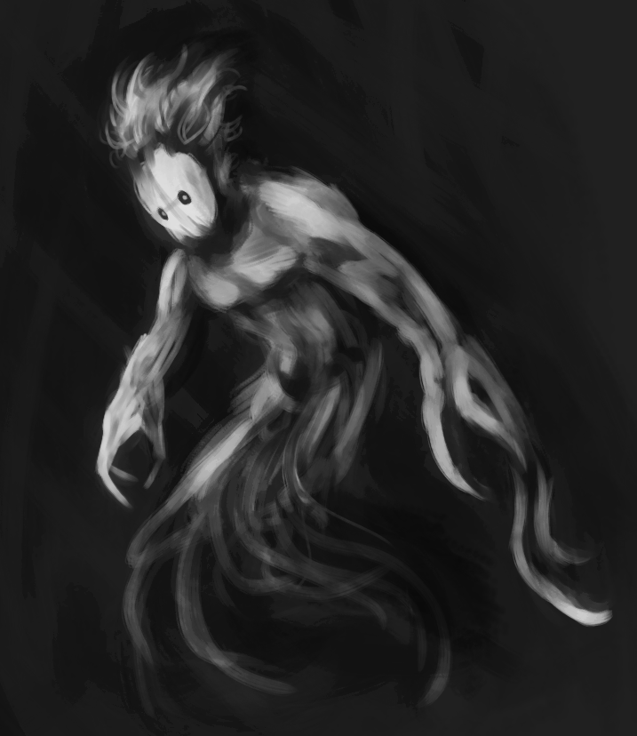 LoonHoro's tweet photo. Fast monster sketch 
Program: Krita
Brushes: Wet Textured Soft, Airbrush 
Filter layer:  Posterize
#digitalartㅤㅤㅤㅤ https://t.co/KxcB9STrpr