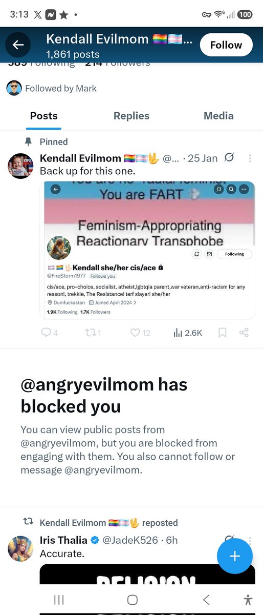 NOWURDONE's tweet photo. @angryevilmom you appear to be a coward. She won https://t.co/VQeqQKKMoy