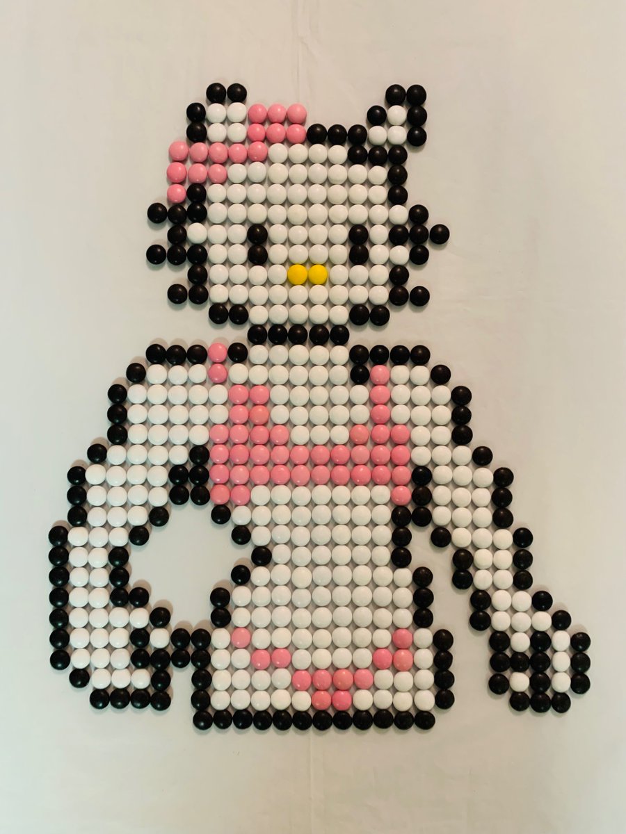 CapricornBlood's tweet photo. Celebrating NATIONAL BIKINI DAY by making pixel art of a buff Hello Kitty in a bikini with 509 M&Mโs!
๐ ๐ช ๐ฑ
#NationalBikiniDay #bikini #swimwear #hellokitty #candyart #foodart #pixelart #mnms https://t.co/JcATCxCZ2T