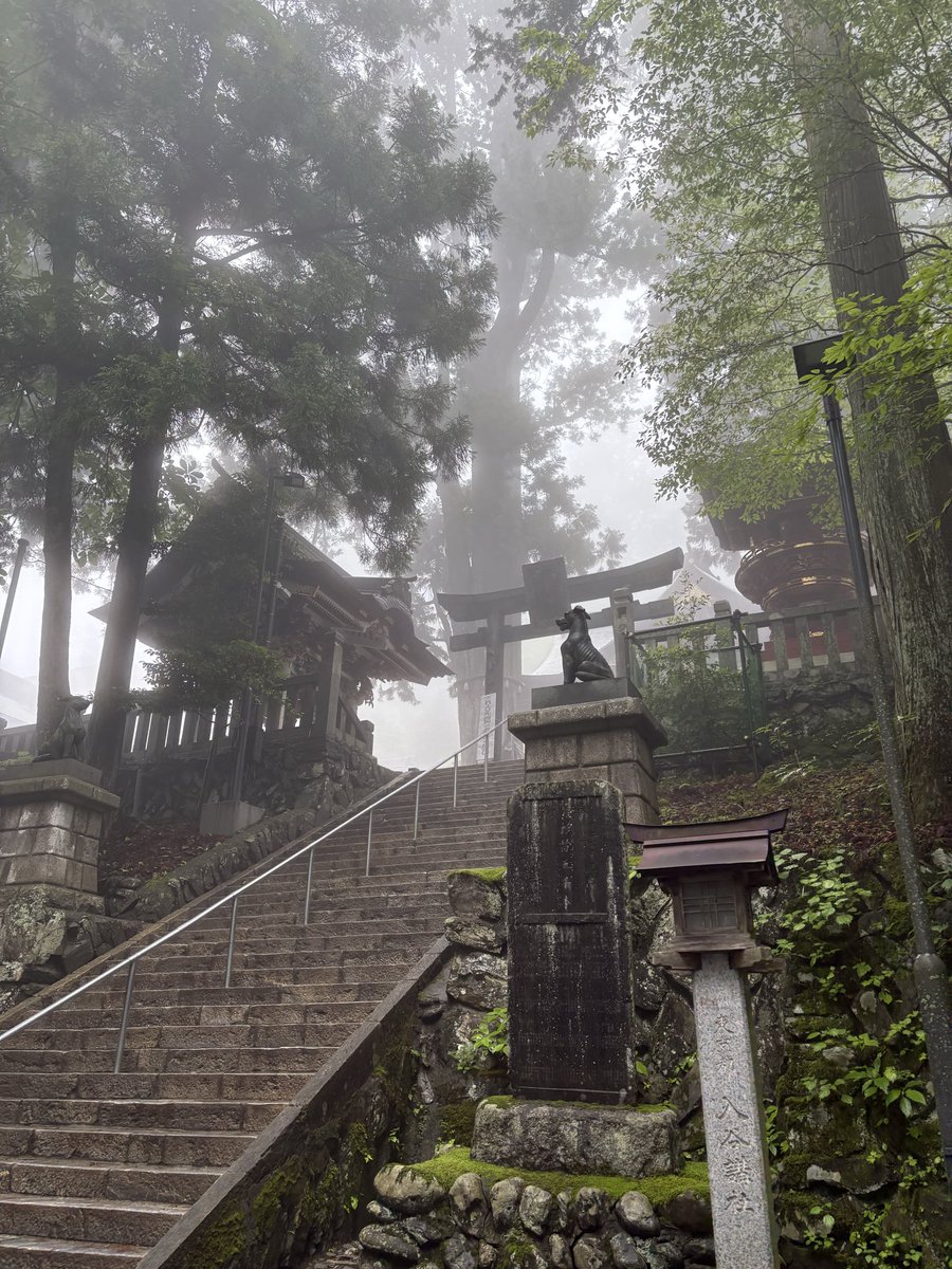 loverabe's tweet photo. 今年も三峯神社へ御眷属の拝借に。
着いた時の霧の深さは過去一で神秘的な雰囲気がすごい。
鹿を2頭、間���で見て感激。
奥宮の登山道でオオカミならぬ熊の目撃情報が出たようなので、神社からのお知らせは事前確認してお参りしましょう…
https://t.co/8fFZiiEcqv
#tokyopod #オオカミパワー https://t.co/bx5WG9EX9l