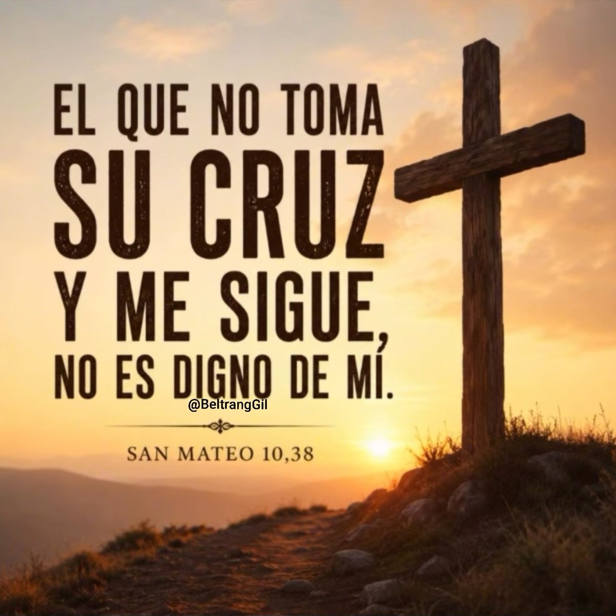 BeltrangGil's tweet photo. Jesús fue muy claro acerca de las consecuencias de seguirle. Nos llamó a renunciar a nosotros mismos y tomar nuestra cruz. Tomar la cruz no se trata de cargar con problemas inevitables en la vida, sino de apartar nuestros planes y seguir los planes y propósitos de Dios. Amén https://t.co/7H86wtAMAs