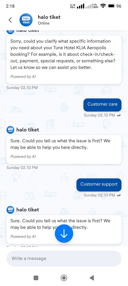 yani24dh's tweet photo. @tiket This is @tiket customer care. No one cares.@prabowo what is happening at @tiket https://t.co/0KCT9MFxAz
