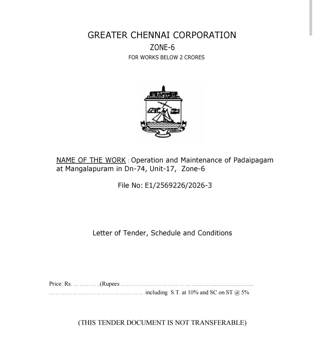 Im_kannanj's tweet photo. GCC has floated a tender to outsource the maintenance of 6
Mudhalvar  Padaippagams in Zone 6 

tender document refers to them only as "Padaippagam" and omits "Mudhalvar"

What is the issue with the omission of the word "Mudhalvar"

@Vignesh_twitz @subashprabhu https://t.co/QTN4wMNKBI