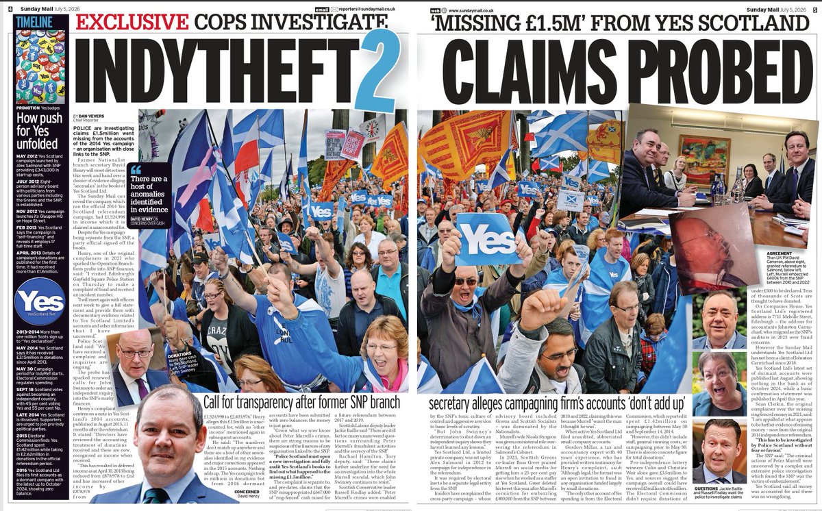 AgentP22's tweet photo. Nobody believes Yes Scotland was separate from the SNP. Nobody.

It was the same machine, the same people, the same obsession.

This looks like it's a much bigger political scandal than the Murrell fraud.

#indytheft2 https://t.co/HrwXR3jB2K
