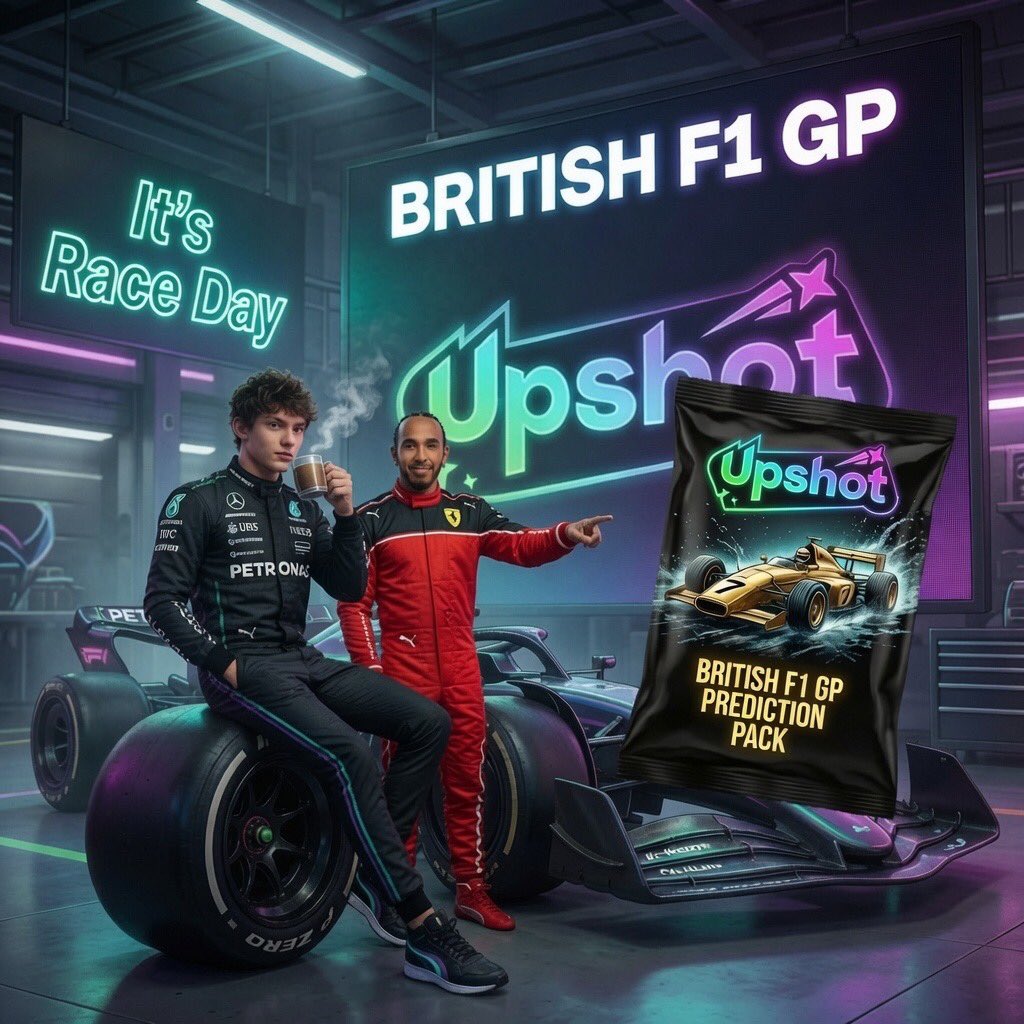 Jt_microo's tweet photo. It’s Race Day at the British GP! 🇬🇧🏎️

Spending the whole day on @upshot_cards with my British F1 GP Prediction Pack locked in.

Kimi vs who you got?

Grab yours and join the fun! 🔥

#BritishGP #UpshotCards #F1Predictions https://t.co/Ap5rS25ePJ