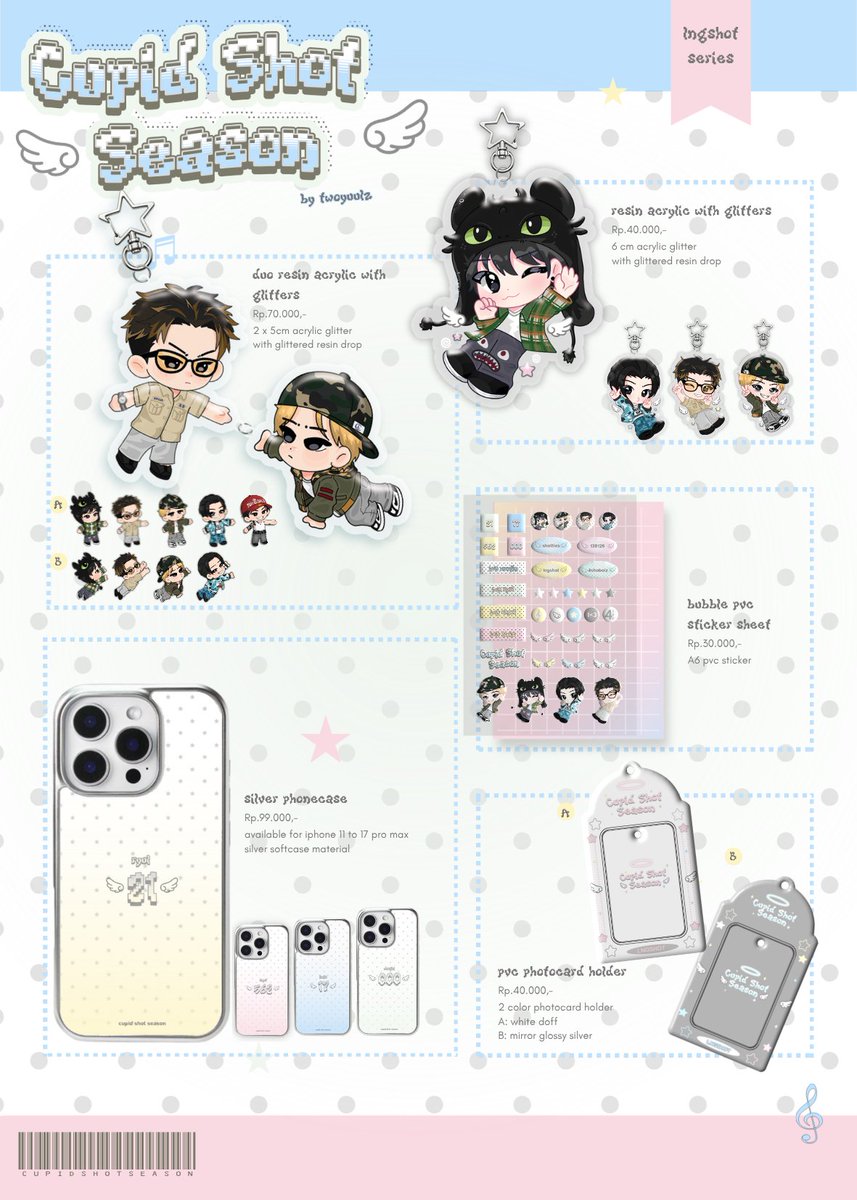 twoyuul's tweet photo. (Likes &amp; shares are greatly appreciated♡ﾞ)

pre order time!
🗓️5 -15 july 2026

★ Cupid Shot Season ★
'keychain, Sticker, Photocard holder, Phonecase'

 =͟͟͞͞🎁 special item for first 10 buyers

Pre-order form ↴
https://t.co/iBTHuWEjrt

preview down below https://t.co/g4LzhJmVA6