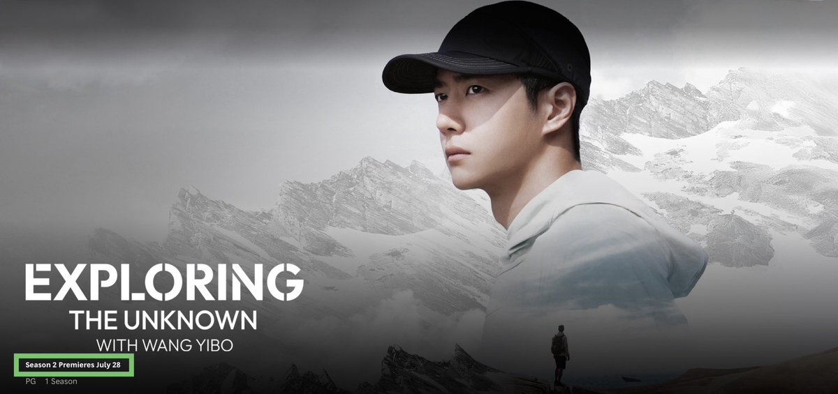 WYBSOURCES's tweet photo. 🚨 Season 2 of #WangYibo’s personal IP documentary will premiere on HBO Max on July 28th! The award-winning #ExploringTheUnknown2 will be available for streaming soon.

LalaTV Japan has recently announced that it will premiere the documentary series on August 30th. https://t.co/aKHkkENCdJ