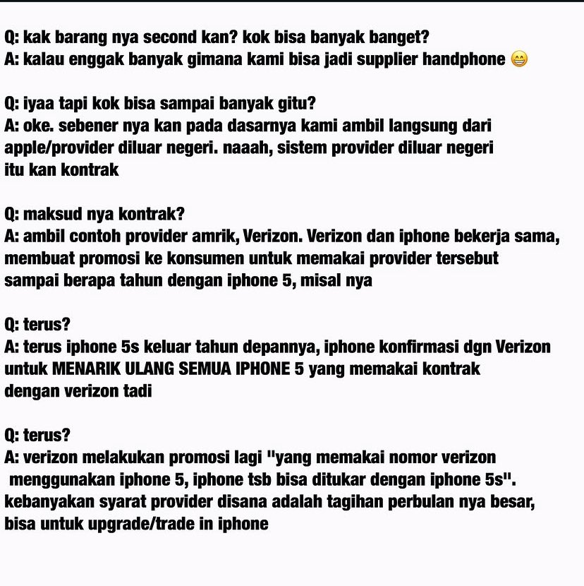 reichtumer's tweet photo. buat yang inter aku beli di renan. first iphone 6s+ ku juga beli di sini pas 2021 &amp; masi aku pake sampe skrg.
beli disini karena mereka first hand dari provider (read pict 1) &amp; mereka ga nerima tuker tambah soalnya ngeri yang jual ke seller unitnya rekondisi dll.
..... https://t.co/upO1sMQyLi