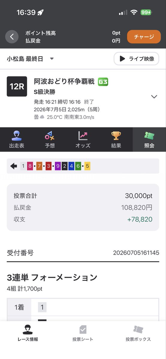 Zui0419's tweet photo. ありがとうごさいます。
個人的には犬伏選手に期待を込めていましたが、、、
#小松島12R #阿波おどり杯争奪戦  #いいねした人全員フォローする https://t.co/2g5muESbl2