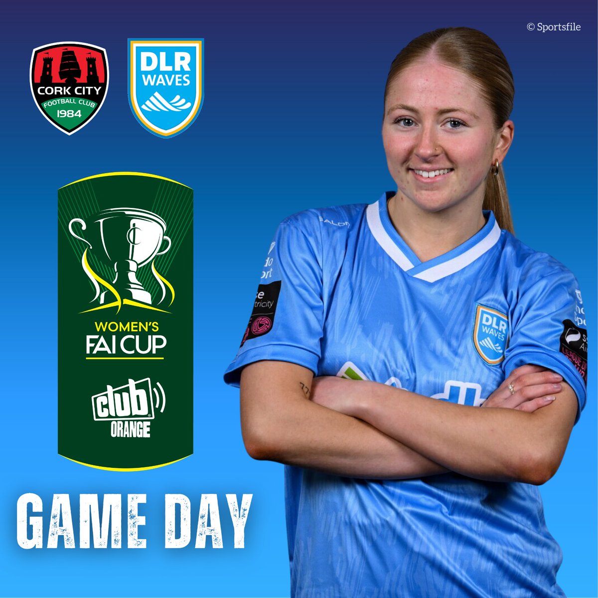 DLRWaves's tweet photo. Game day ⚽️
2pm kick off as we take on Cork City in the Club Orange Women's FAI Cup.
Catch all the action live on LOITV
#Waves 🌊 https://t.co/rB5XcPusLZ