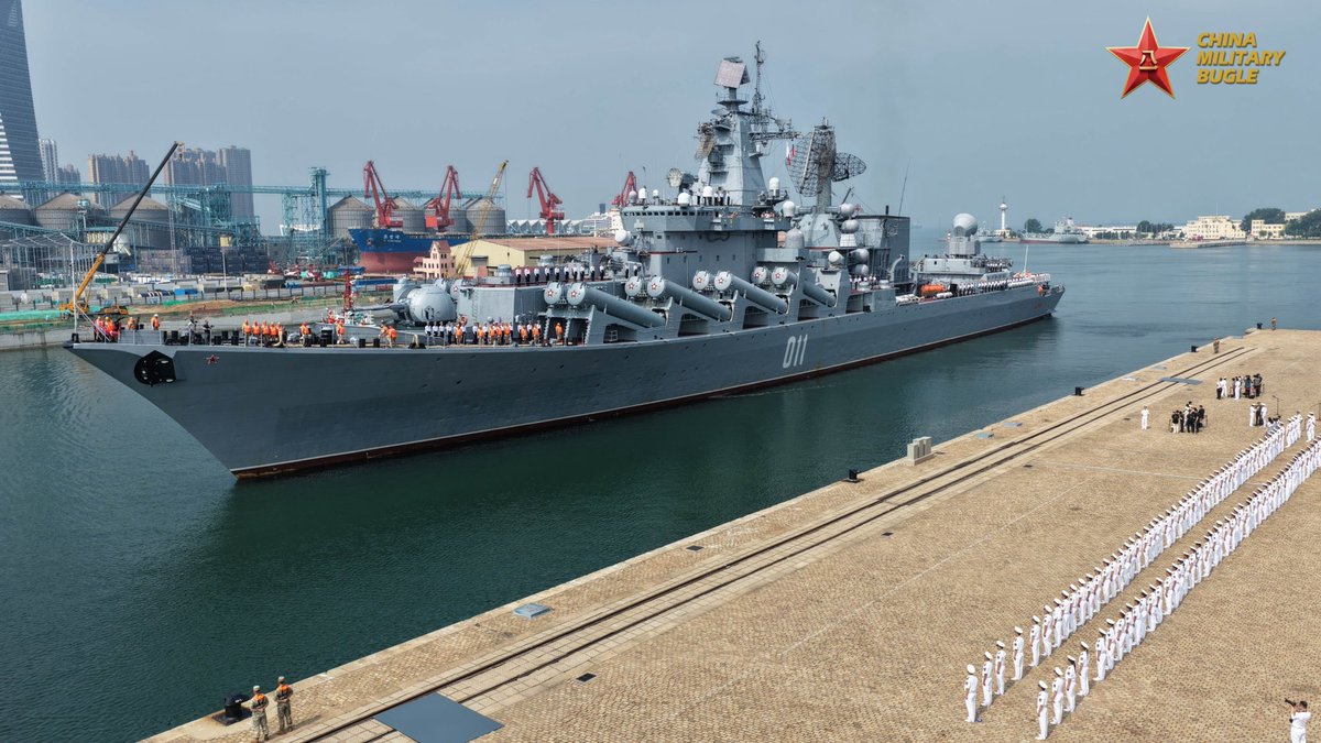 ChinaMilBugle's tweet photo. Chinese and Russian navies will hold the "Joint Sea-2026" naval exercise this month in waters and airspace near the Chinese port city of Qingdao in east China's Shandong Province.

Following the exercise, some forces from both sides will conduct a joint maritime patrol in relevant areas of the Pacific Ocean.

The exercise is part of the annual cooperation plan between the two militaries and is aimed at jointly responding to security challenges and safeguarding regional peace and stability.

#ChinaRussia #PLANavy #RussianNavy
#Qingdao #Pacific
#NavalExercise #JointSea2026 #MaritimePatrol 
#RegionalSecurity #BilateralCooperation