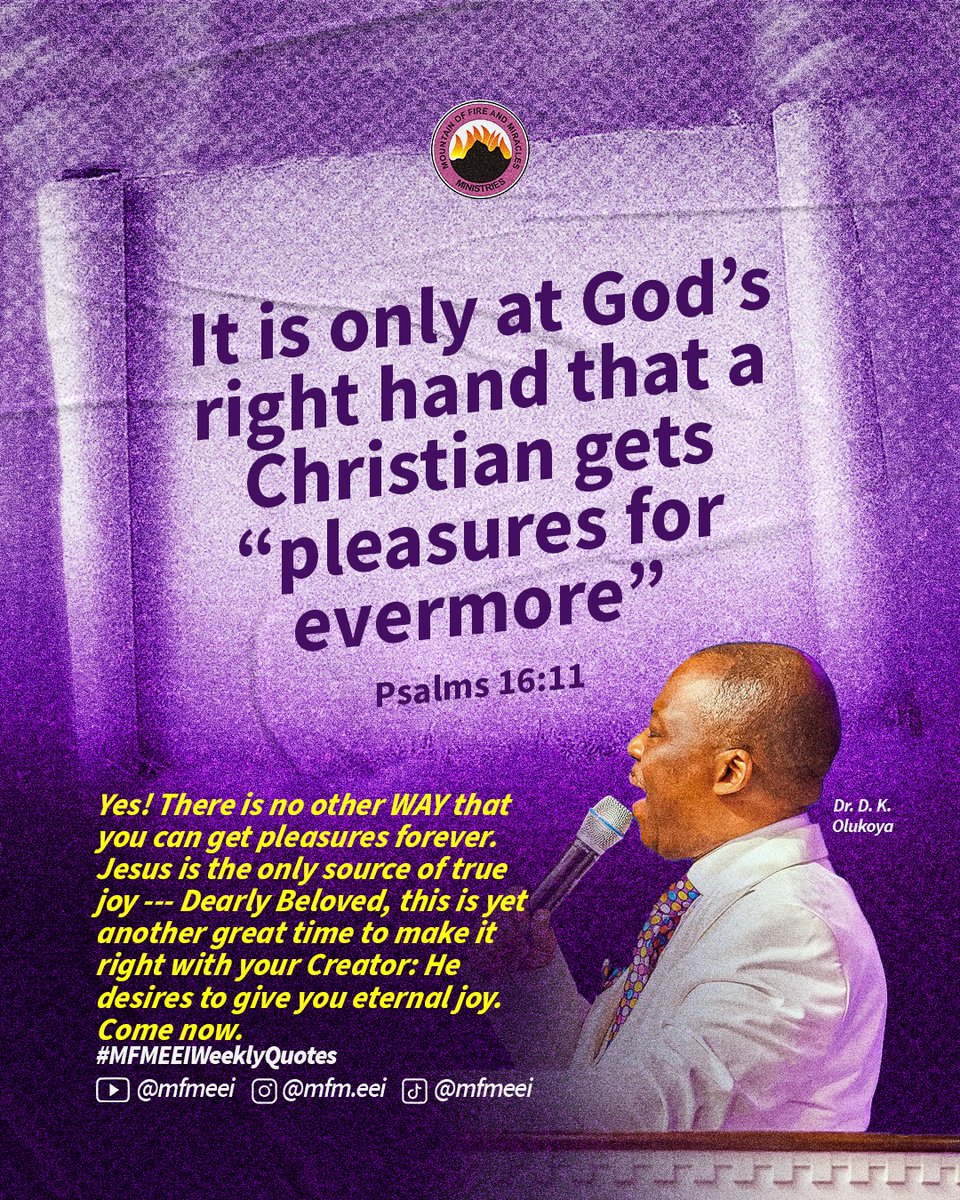 MfmSmeg's tweet photo. MFMEEI Daily Quote*
Thou God, Almighty that can do all things: I have first sought for thy kingdom and its righteousness in all that I do and in my service unto You;  let all other things including peace, spiritual advancement, joy, prosperity, pleasure and eternal life be added https://t.co/7mdYh4POXP