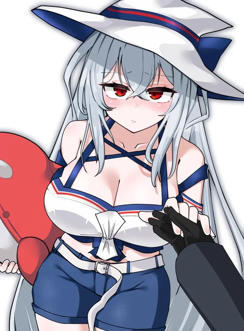 水着スカジ( ᵕ̩̩ㅅᵕ̩̩ ) うちの可愛いオペレーター……