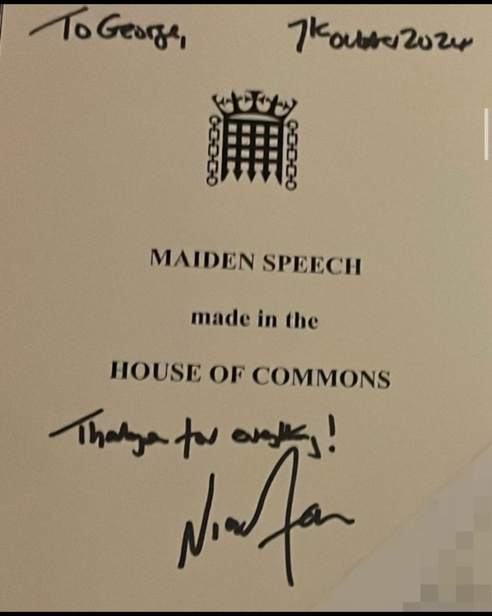 Gabriel_Pogrund's tweet photo. The Sunday Times has obtained a copy of Farage’s maiden speech, which he gave Cottrell shortly after his election.

By then the criminal had been bankrolling Farage for some time.

Today the speech lies in Cottrell’s Montenegro penthouse.

Farage wrote: “thank you for everything” https://t.co/kRQYOidw6w
