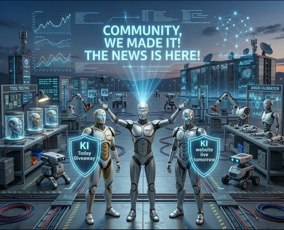VAULTAI007's tweet photo. Good Morning, Vault Fam! 🤖💙

A brand-new day brings us even closer to another exciting milestone for $VauAI. Thank you to everyone who continues to support the vision, engage with the community, and help us grow stronger every single day.

⏳ Today is the final day of the $VauAI Giveaway. If you haven't entered yet, this is your last opportunity to participate before the campaign officially closes.

 Once the giveaway ends, our team will carefully review all eligible entries, and the winners will be announced shortly after. Stay tuned and keep an eye on our official channels you could be one of the lucky winners

And the excitement doesn't end there...

Tomorrow, the official $VauAI website goes live. This marks a significant milestone as we continue building the future of Vault and bringing our vision to life. The website will be your gateway to learning more about the project, its mission, and what's ahead for the community.

The momentum is building, and we're only getting started.

Stay active. Stay engaged. Stay tuned.

Have a blessed Sunday, Vault Fam 🤖💙