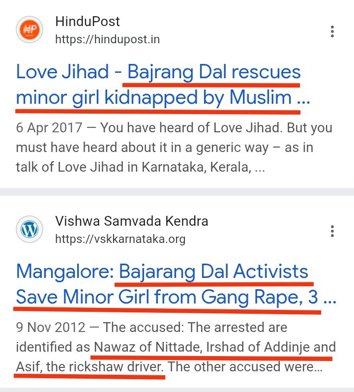 anushkaow's tweet photo. "When have ever bajrang dal saved women?"

Here! SEE IT !!

You need to be a rapist like Navya's father and brother to speak against Bajrang dal. https://t.co/dWtVW49Tby