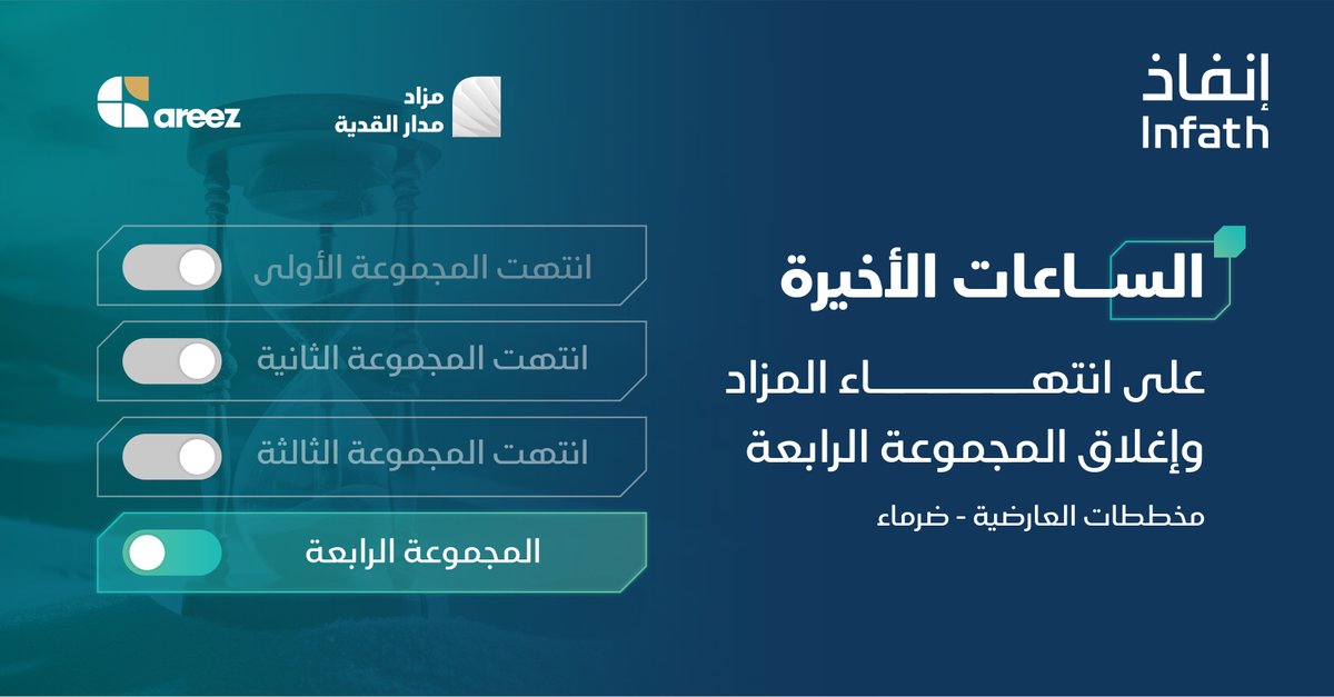 areez_sa's tweet photo. ساعات على انتهاء مزاد مدار القدية . 
المجموعة الرابعة : 

https://t.co/7JMOWdHF1S 

للاستفسارات : 
0554000127 - 0554000134 https://t.co/wWDqIexC4v