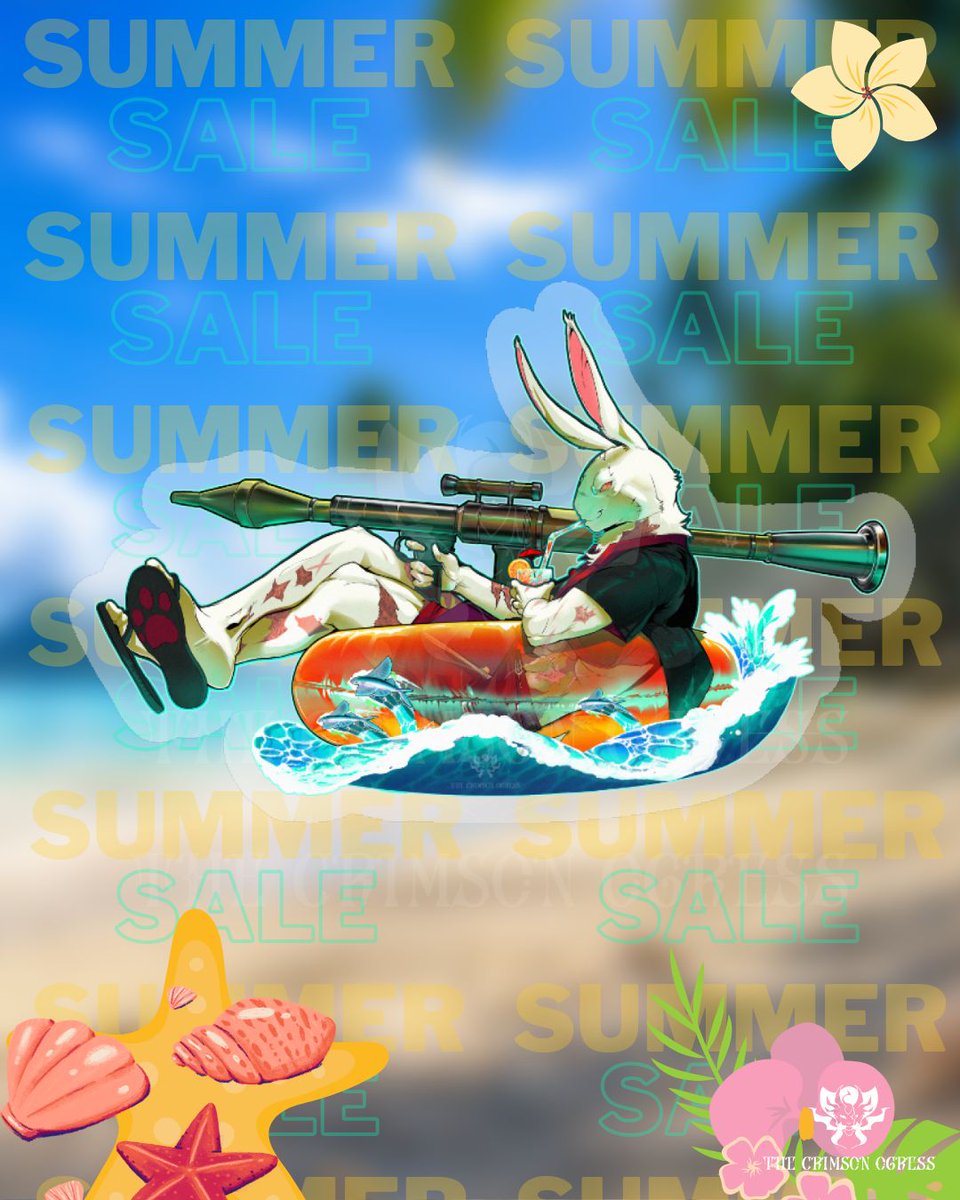 TheOgress's tweet photo. ☀️🐰 The shop is officially OPEN!

The first wave of White Rabbit Summer Merch is now live! 🌊🏖️ More designs will be added around July 7.

shop here : https://t.co/mSvrKsnJxK https://t.co/iDyqerv094