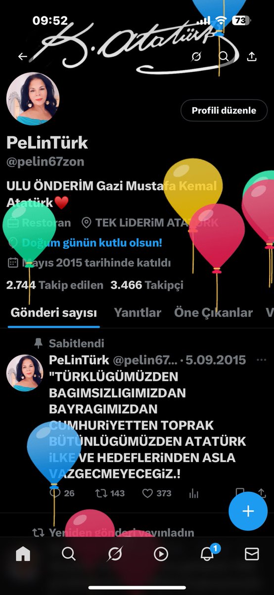 pelin67zon's tweet photo. X doğum günü kutlarmış😄🙏 https://t.co/TUgdE32OEM