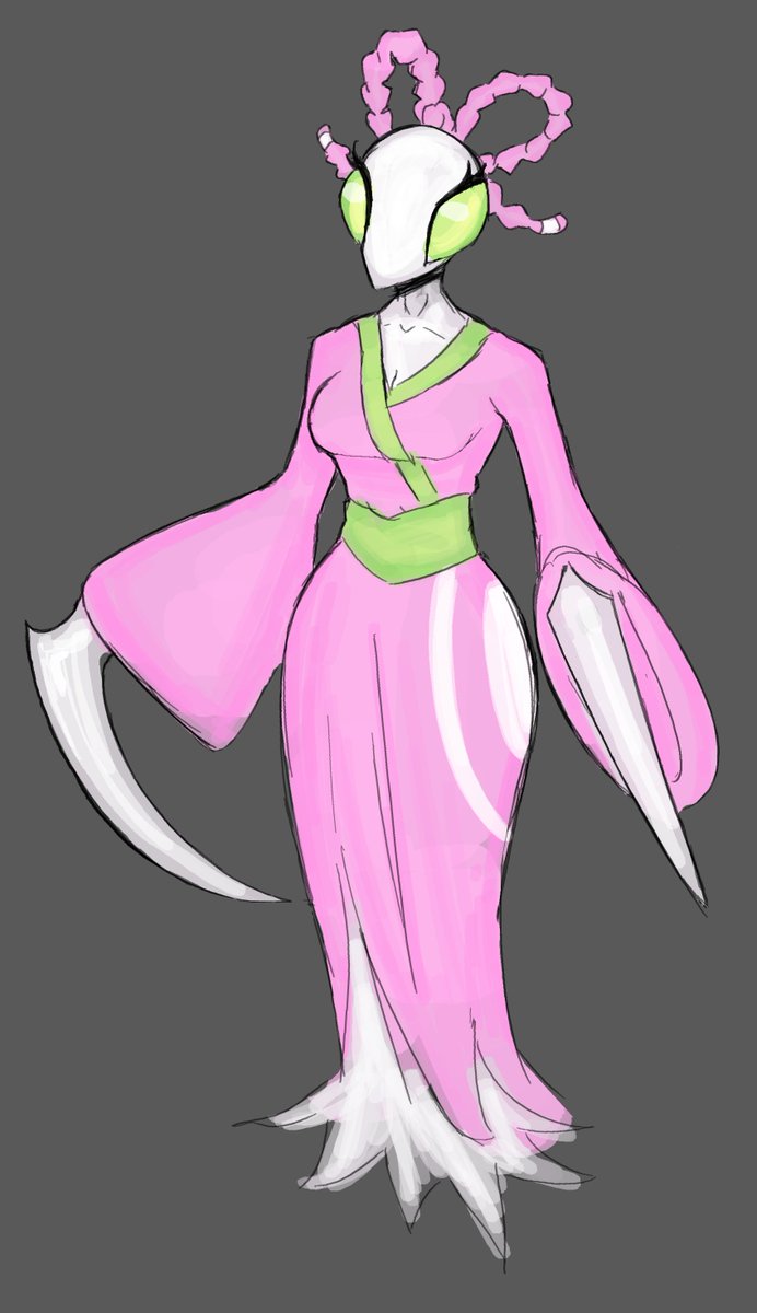 mysteri_treats's tweet photo. finally drew the beautiful mantis lady #deltarune #deltarunespoilers https://t.co/wPePcFMDL9