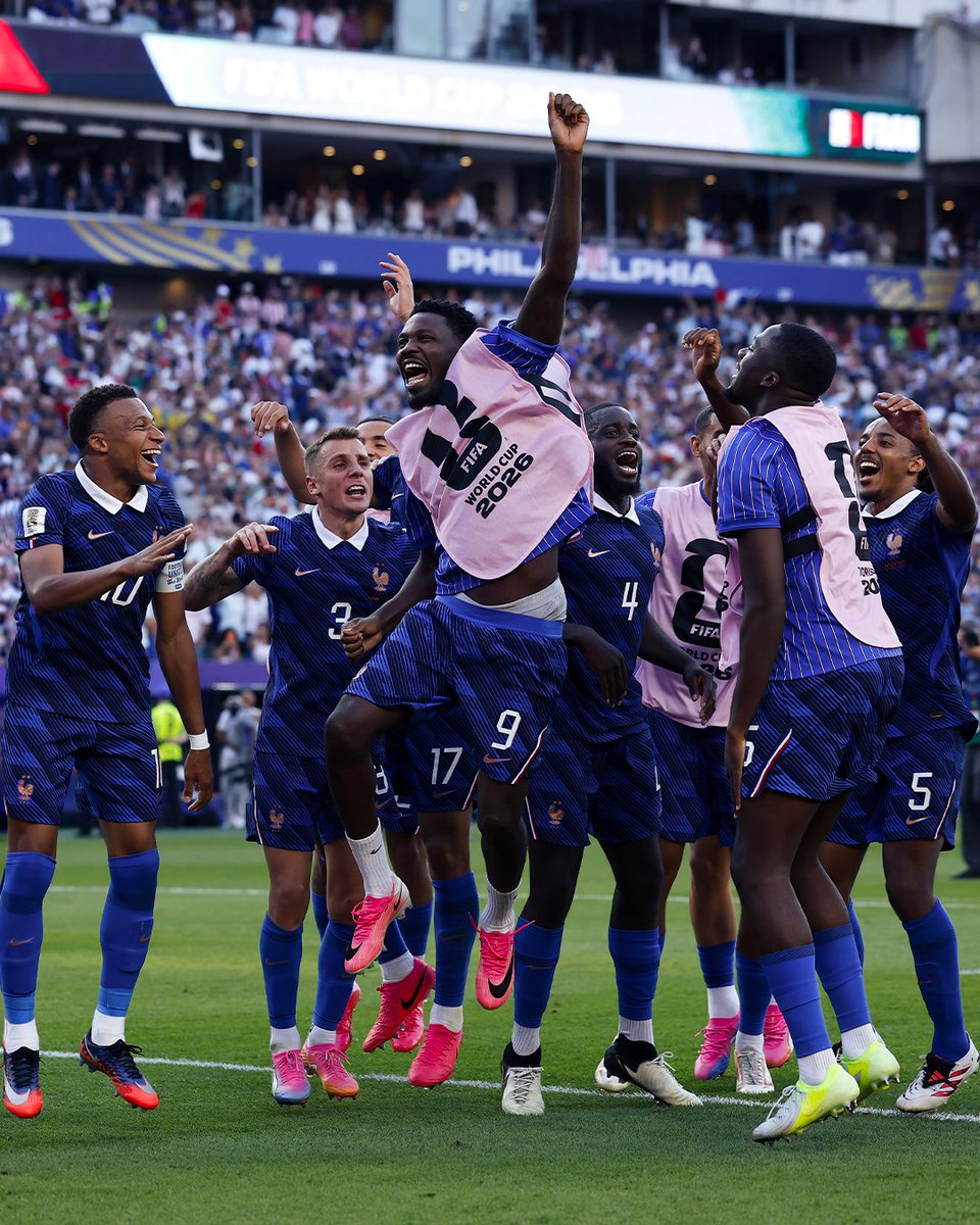 Inter's tweet photo. Congratulazioni a Marcus Thuram e la Francia: quarti di finale raggiunti 🇫🇷✨ https://t.co/JVooa1oG7b