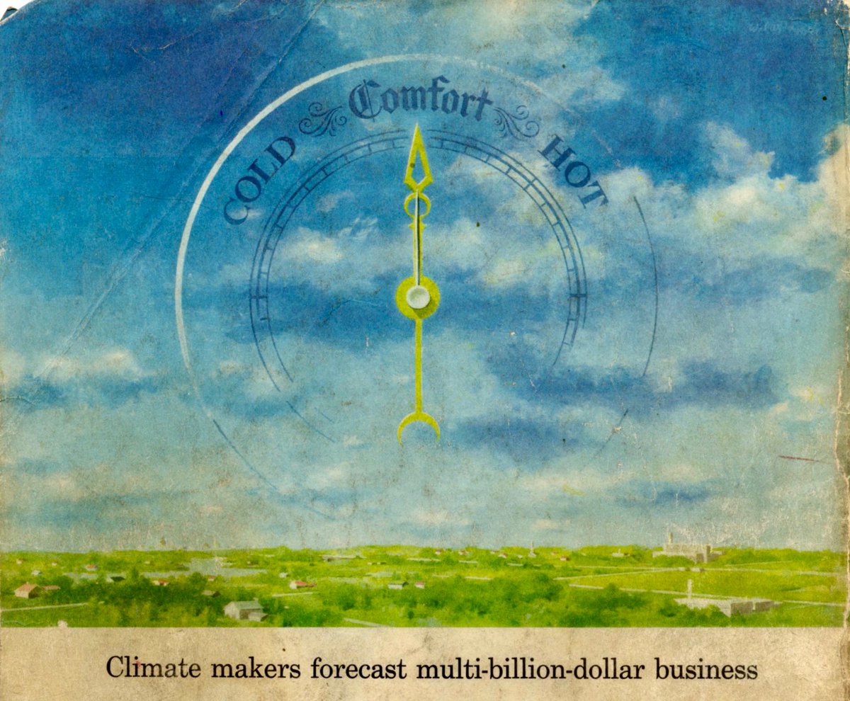 LRonLacy's tweet photo. In #JULY 1955
'Climate makers forecast multi-billion-dollar business'
#Illustration by Walter Murch (1907-1967)
#illustrationart #illustrationartists #WalterMurch #airconditioning #climatecontrol #manufacturing #storage
‘Industry thrives on demand from home and factory, ➡️ https://t.co/lKGt56A1H3