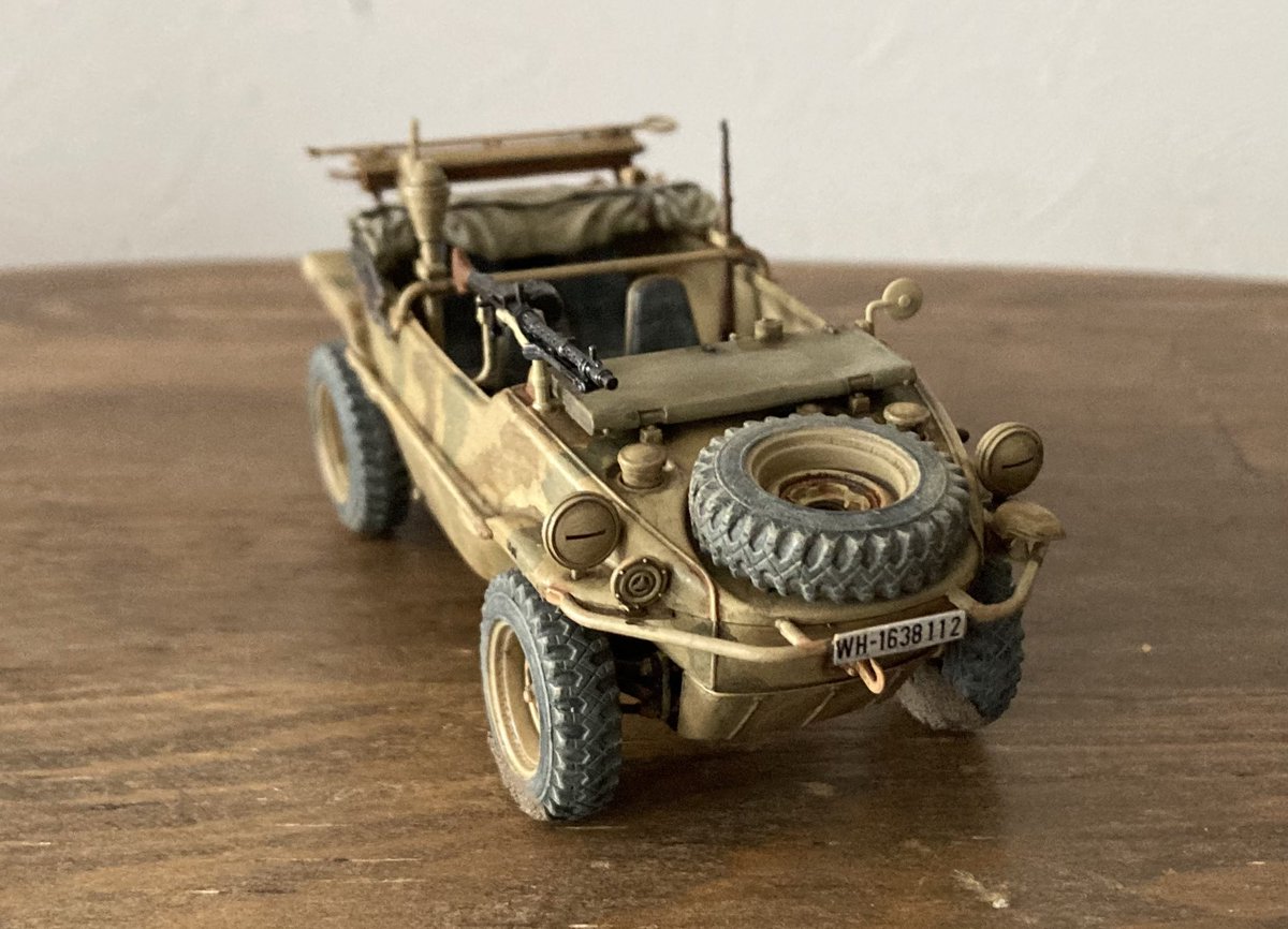 タミヤ 1/35 シュビムワーゲン、とりあえず車両だけ完成しました