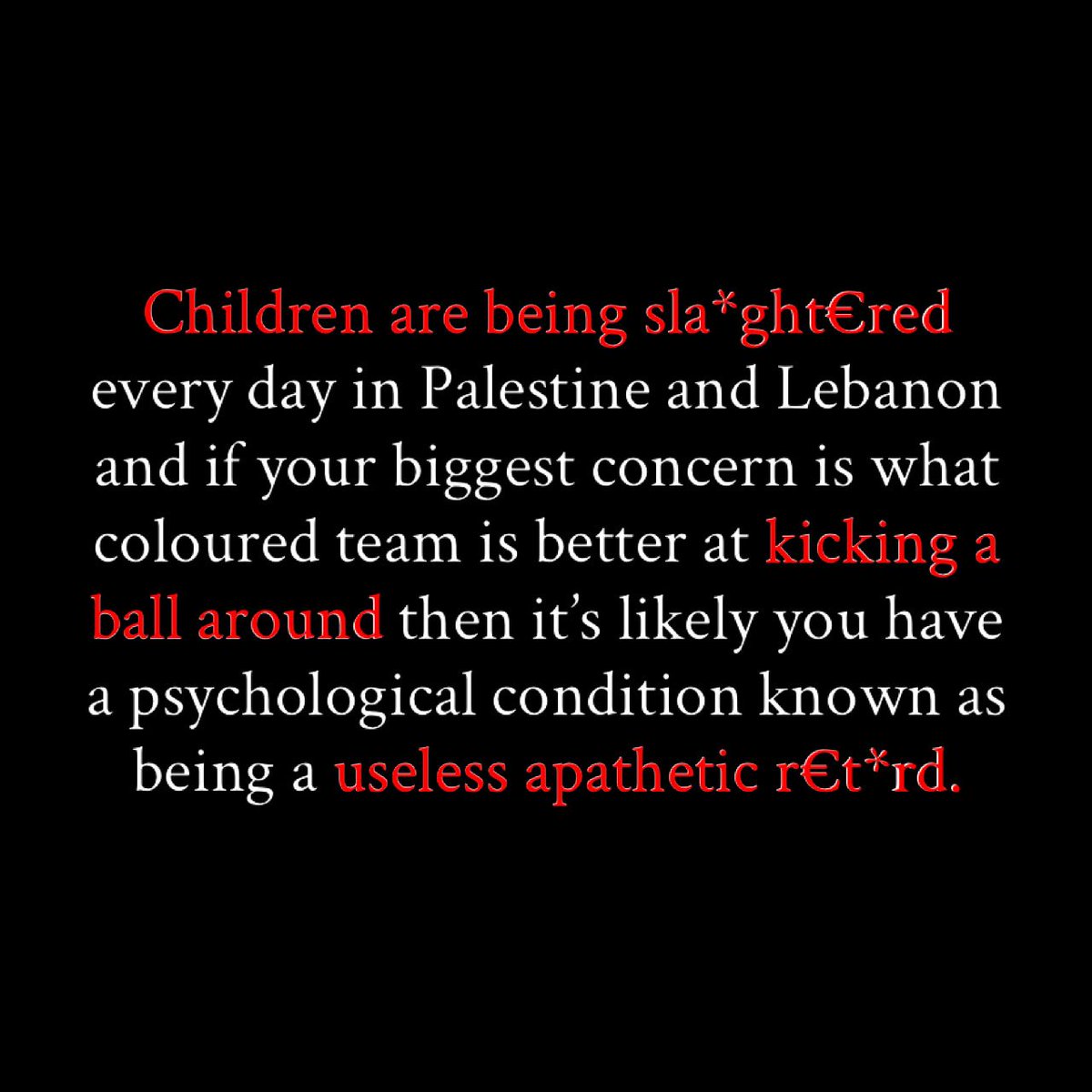 m_alawite's tweet photo. Bread and circuses.

There are no more excuses. The genocide is being live-streamed before our very eyes. How do we respond? Ignore it and turn on the TV. 

Anyone who sees this unfold before their own eyes and chooses to ignore it is no better than the perpetrators. https://t.co/XXIpUAbH9y