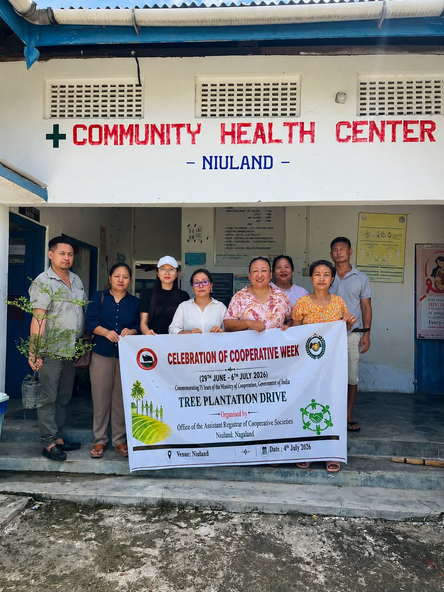 Ngl_Cooperation's tweet photo. A "Tree Plantation Drive" was carried out across the district, organized by the respective district Cooperation Department offices in collaboration with some Cooperative Societies.
#EmpoweringCooperatives
#CooperativeWeek2026
#SahkarSeSamriddhi
#SahkarSeSamriddhiKe5Saal
#ISahakar https://t.co/eSCKUOrQPq