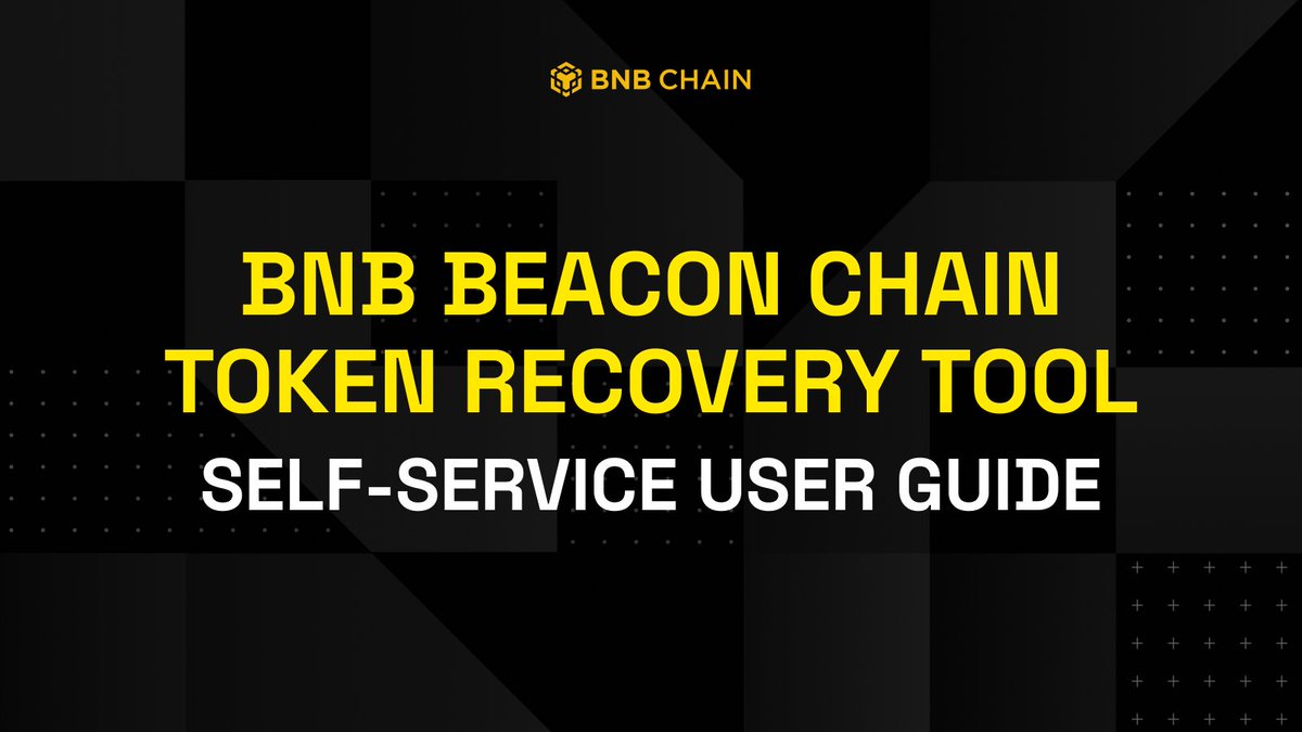 BNBCHAIN's tweet photo. Recovering eligible BNB Beacon Chain assets is now a self-service process.

The open-source recovery tool will let users move eligible BEP2 and BEP8 tokens to BNB Smart Chain

Follow the guide 👇
https://t.co/tp8C4ascKv https://t.co/lixLbwufLE