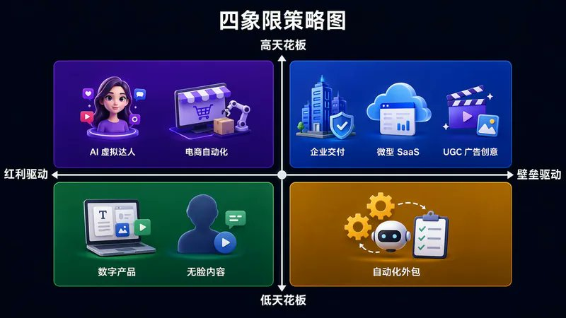 gkxspace's tweet photo. 黄总这篇文章写得真牛逼，含金量很高，数据倒不好，因为极少数人能看明白吧。

几乎真包含了现在主流AI变现路径，当然还有很多小众玩法就不展开了，大家可以好好看看这个内容，找一下自己有没有能做的。

里面大多路径我都有接触，有的自己做过，有的帮别人搭过，有的朋友在做，都是能变现的，但对人的要求不一样。

拿 FDE 来说（给企业搭agent/自动化）确实可以搞，但你要想清楚：你怎么获取B端资源？你懂不懂技术、懂不懂业务？这块挺费心力的。

你也可以去搞SaaS产品，这块市场很大，但更难的其实是怎么把做出来的产品卖出去，现在主要还是靠SEO和媒体，并且这是长期的事。

不过还有一个很赚的赛道黄总没提到：AI自媒体，入局门槛低，而且很赚钱。

其实，AI变现路子很多，根据自身情况可以选择一下，先搞起来！！！