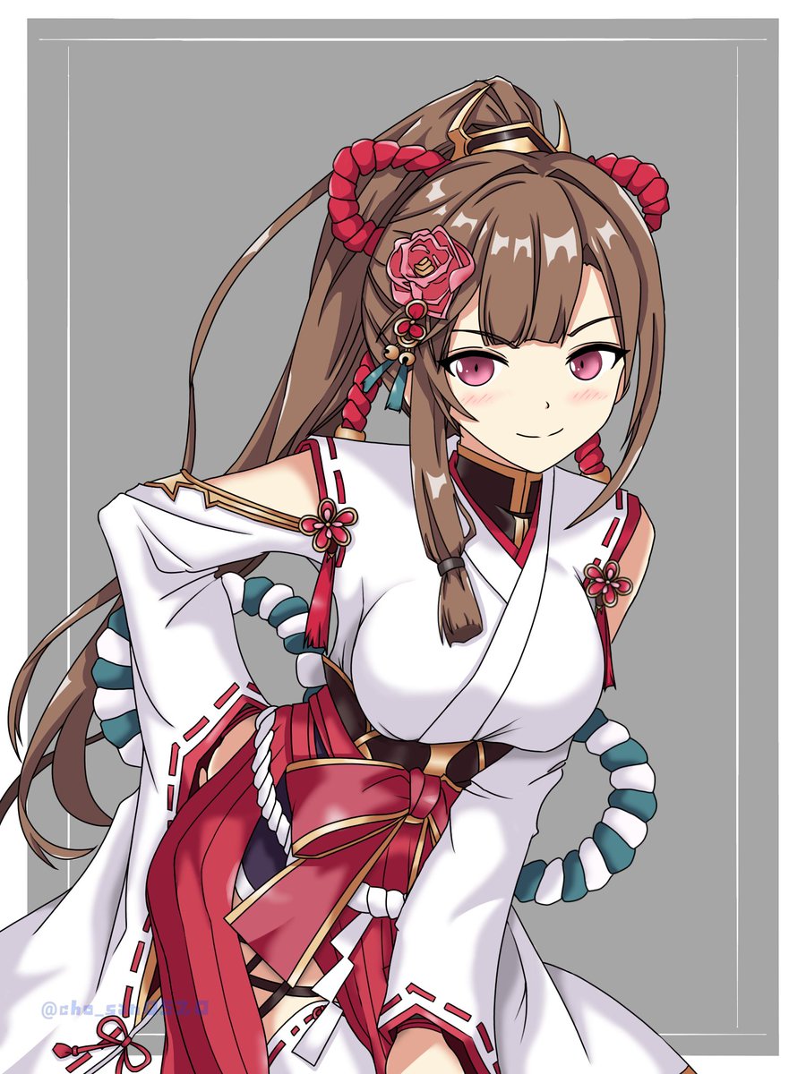 cho_san0520's tweet photo. 帝国戦巫女カオル
2マルチ回復、範囲内の帝国へ攻撃1.5倍バフ、と優秀な白の戦巫女。射程が短いのだけが難点
#千年戦争アイギス #アイギスお絵かき https://t.co/DXpFBDO6oV