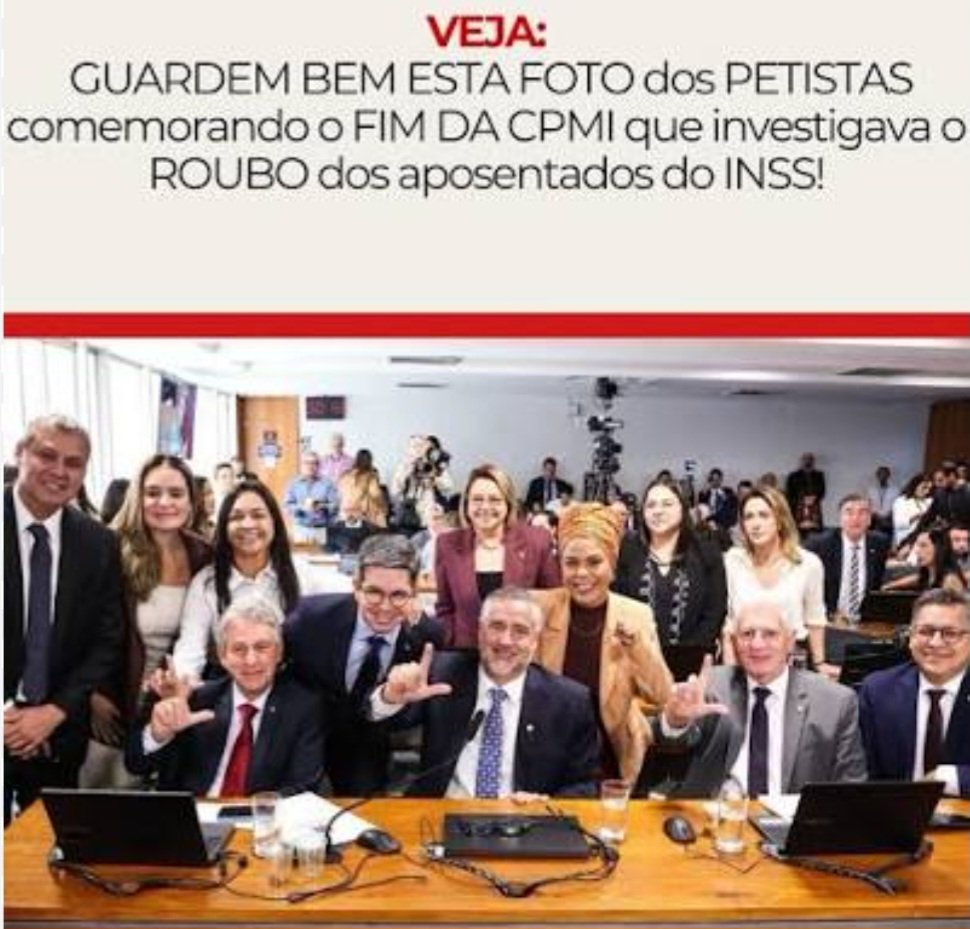 ftava01's tweet photo. @obomvelhinho13 @XandedeM0res @CarlosPortoRJ A FACÇÃO QUE ENTERROU A CPMI DO INSS PARA SALVAR FABIO LUIS LULADRÃOZINHO DA SILVA E FREI CHICO. BLINDADO ANISTIADO FORAGIDO https://t.co/FJr1klLpoc
