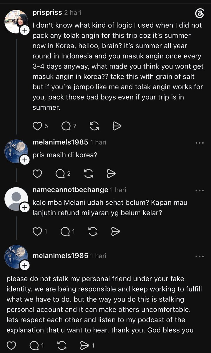 hangy00l's tweet photo. brb cek threadsnya kirain klarif yang rame masalah promotor kemarin ternyata karna ditagih utang ke threads temennya huft https://t.co/Ts3Huewj9X